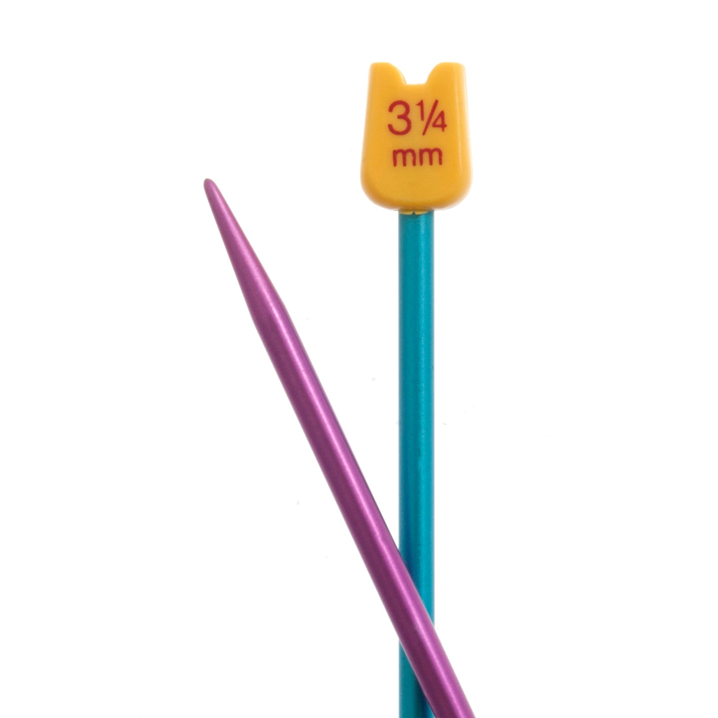 Pony Single-Ended: Aluminum Children's Knitting Needles 3.25mm