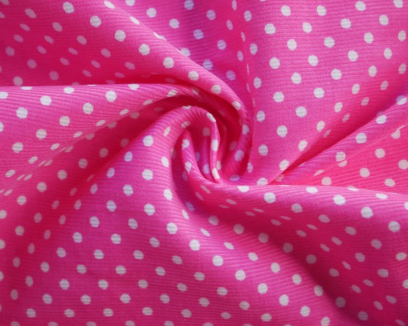 Needlecord in Polka dot - Pink