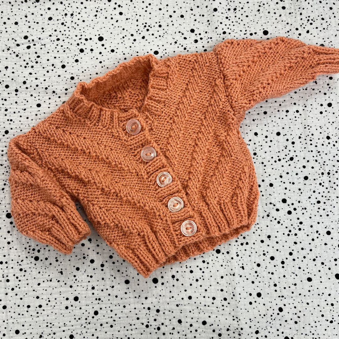 Hand Knitted Cardigan Age 2-3 Years