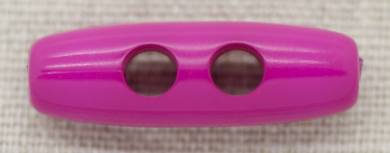 Toggles 2 hole Italian plastic toggle 30mm - Fuchsia