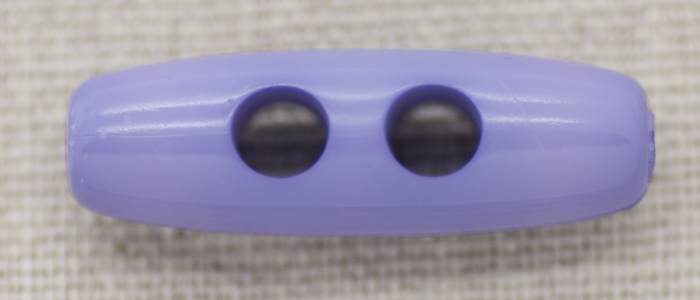 Toggles 2 hole Italian plastic toggle 30mm - lilac