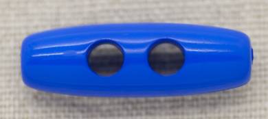 Toggles 2 hole Italian plastic toggle 30mm - Royal Blue