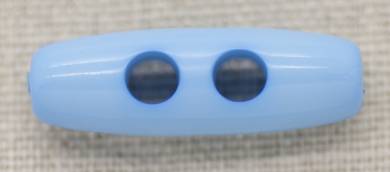 Toggles 2 hole Italian plastic toggle 30mm - Blue