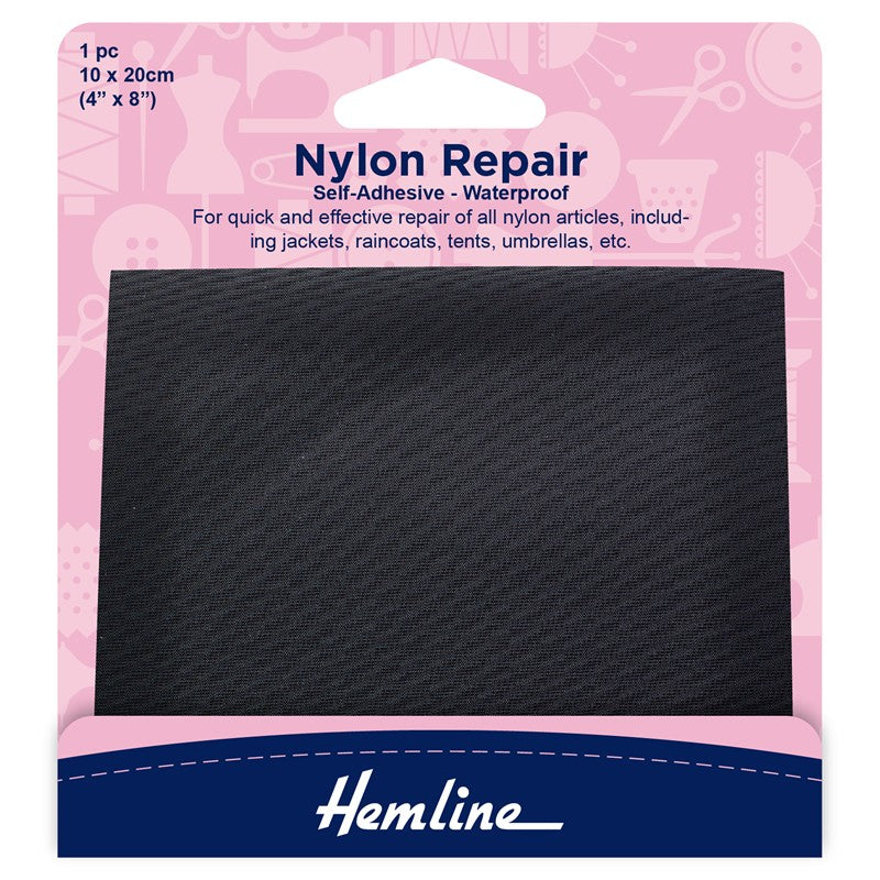 Hemline Self-Adhesive Repair Tape - Black