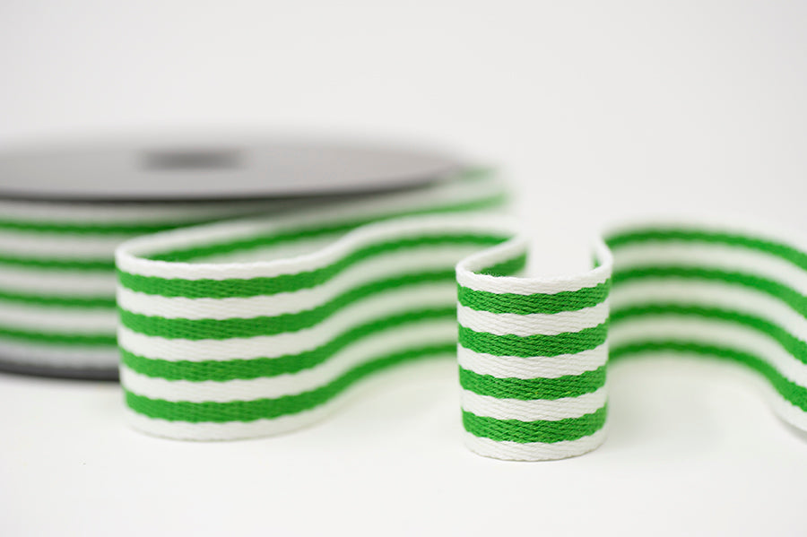 Webbing - Heavy Duty 38mm - Green/White