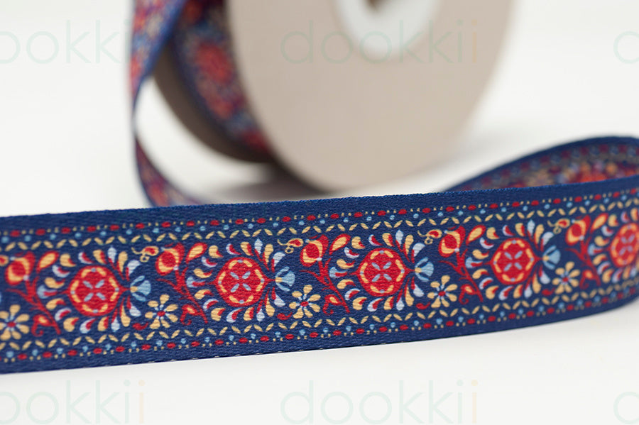 Webbing - Heavy Duty 38mm - Floral design