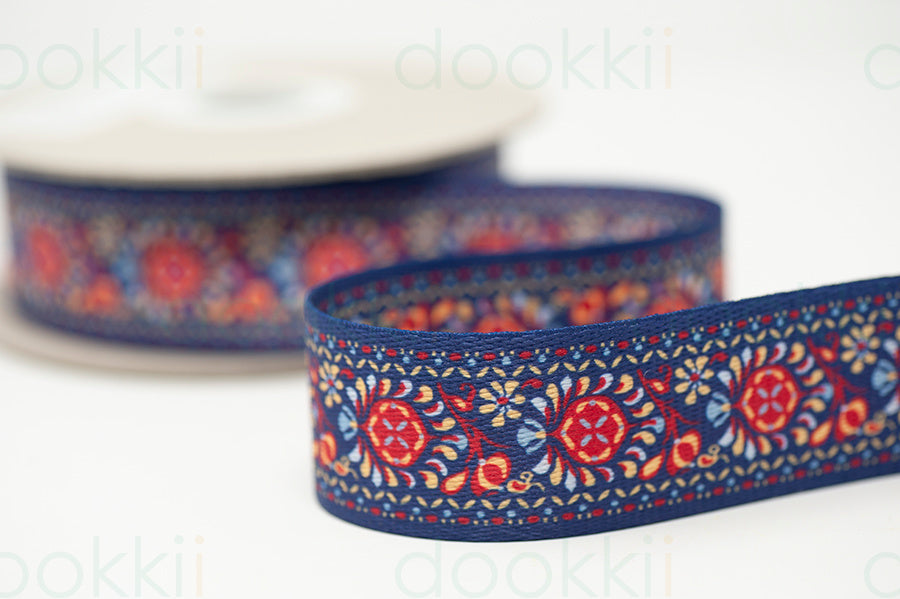 Webbing - Heavy Duty 38mm - Floral design