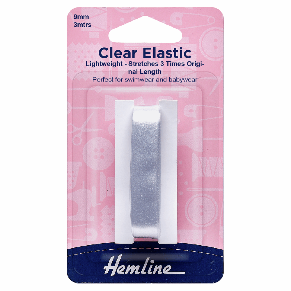 Hemline Clear Swimwear Elastic