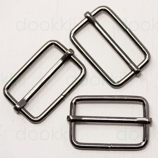 32mm Metal Strap Slider Adjuster   Gunmetal