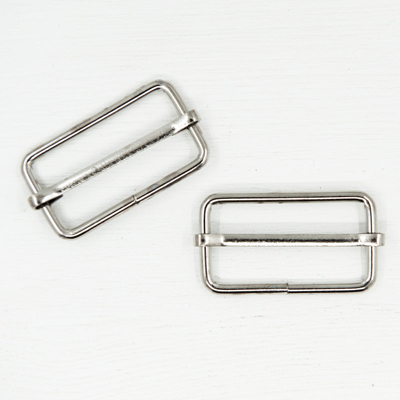 38mm Metal Strap Slider Adjuster  Silver