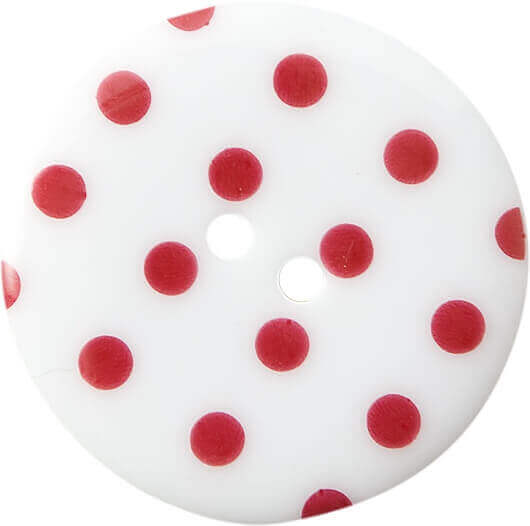 Spotty Buttons - White 35mm