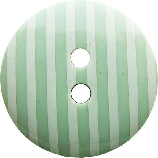 Striped Buttons - Light Green 35mm