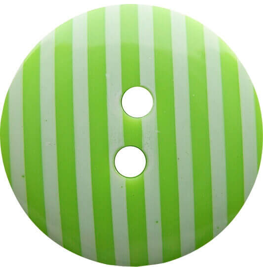 Striped Buttons - Lime 35mm