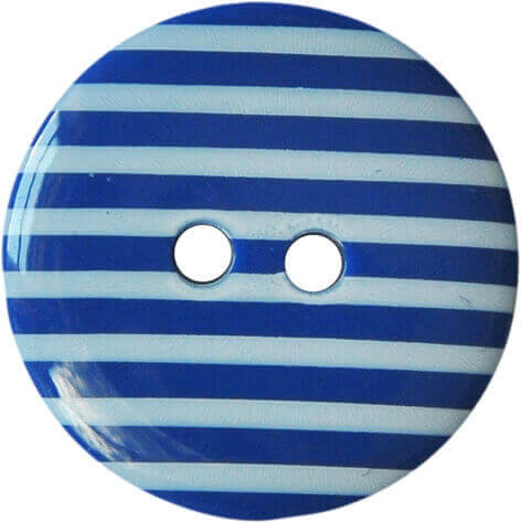 Striped Buttons - Blue 35mm