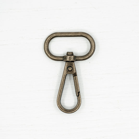 25mm Metal Snap Hooks  Antique Brass