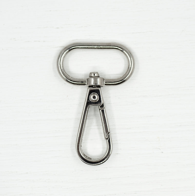 25mm Metal Snap Hooks Silver