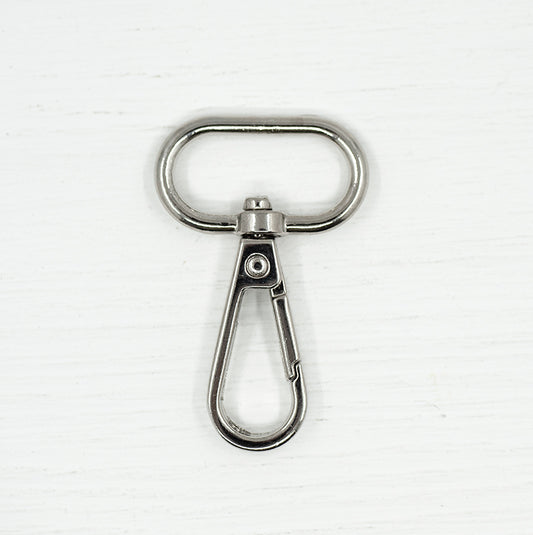 25mm Metal Snap Hooks Silver