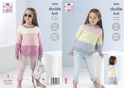 King Cole Jumper and Hoodie - Childrens Double Knitting